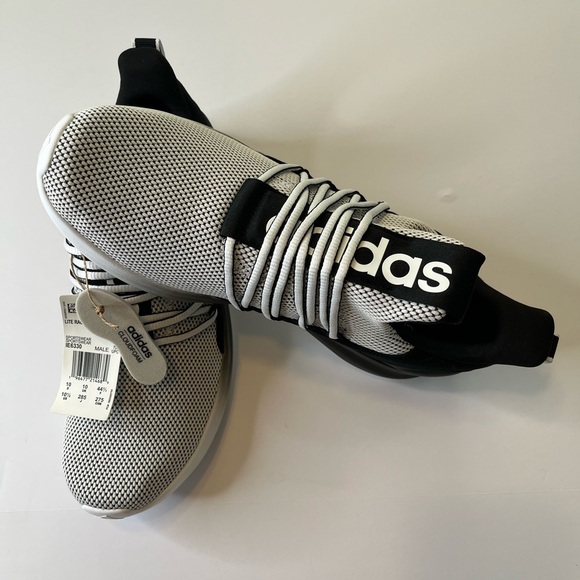 Adidas Black and White Mesh Sneakers - Picture 2 of 13
